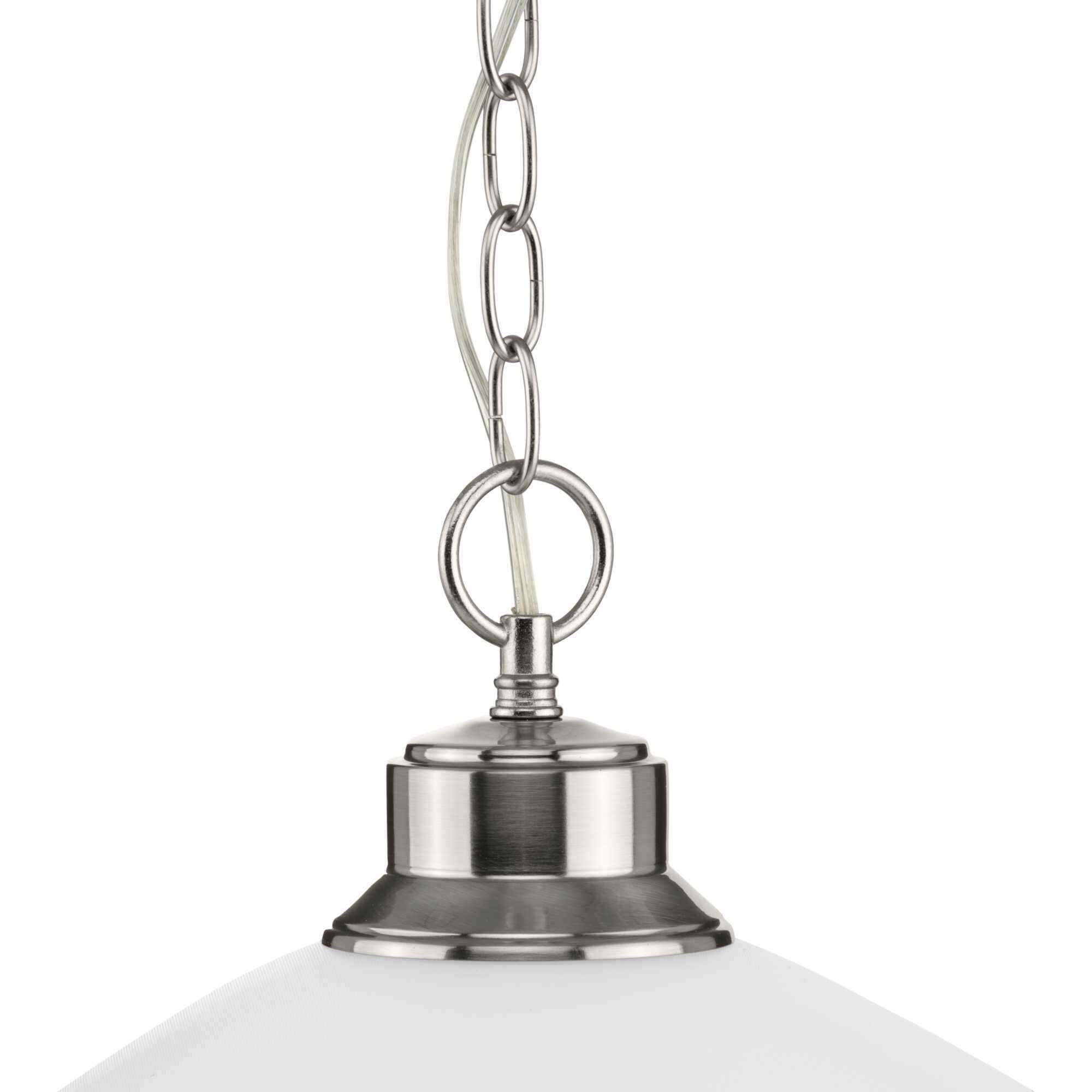 Terra 1 Light 16.63 inch Brushed Nickel Pendant Ceiling Light