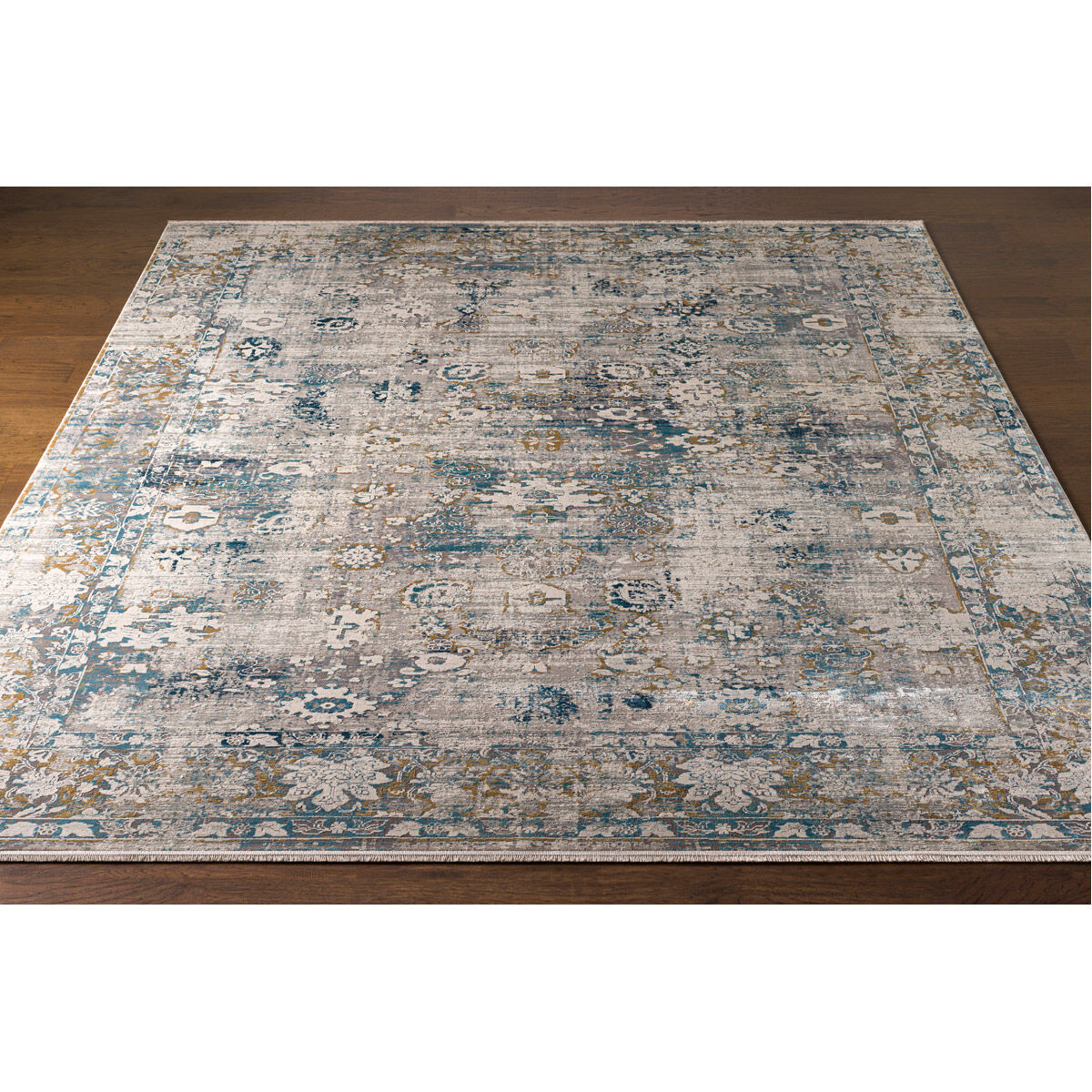 Comfort 134 X 90 inch Sky Blue Rug, Rectangle