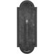 Lindsay 1 Light 20 inch Black Outdoor Wall Mount