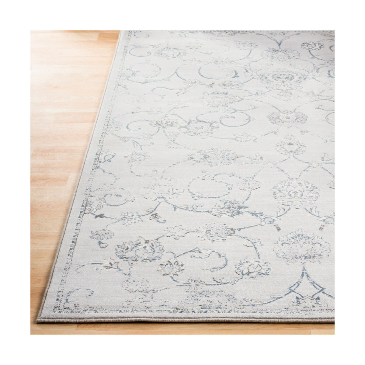 Korvin 91 X 63 inch Blue Rug, Rectangle