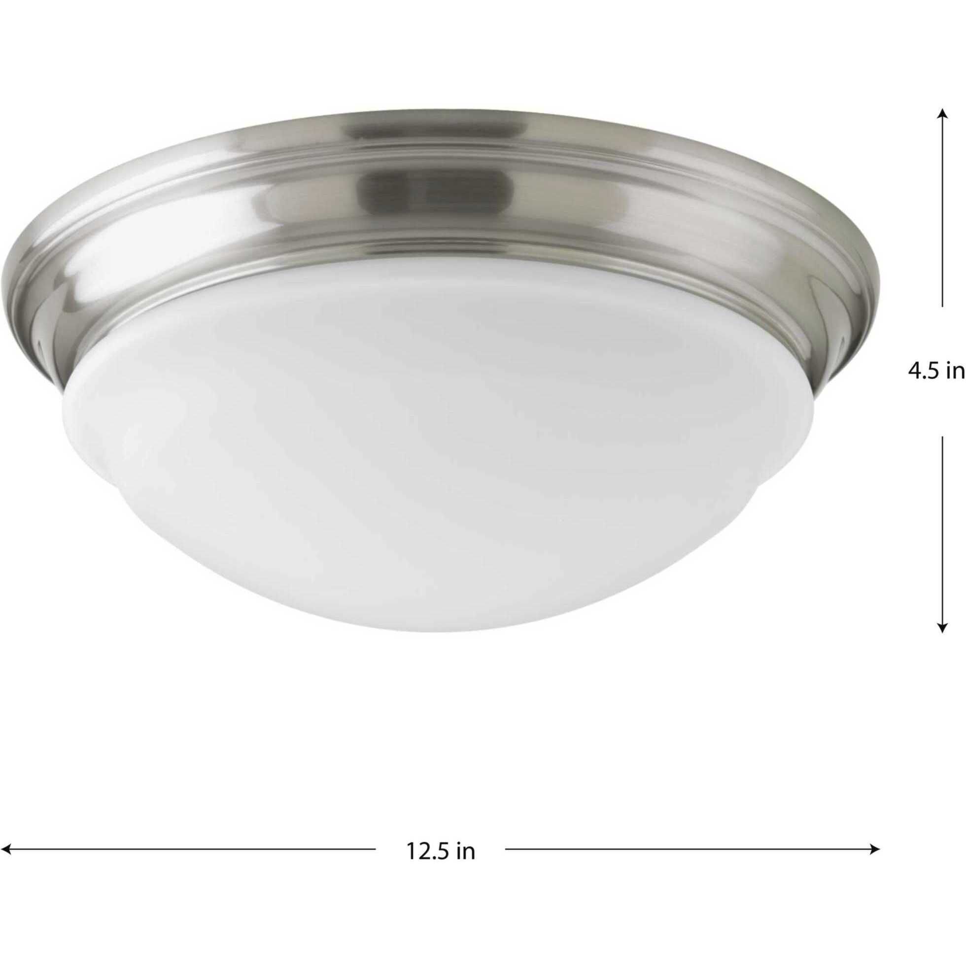 Beata LED 12.5 inch Brushed Nickel Flush Mount Ceiling Light, Progress LED