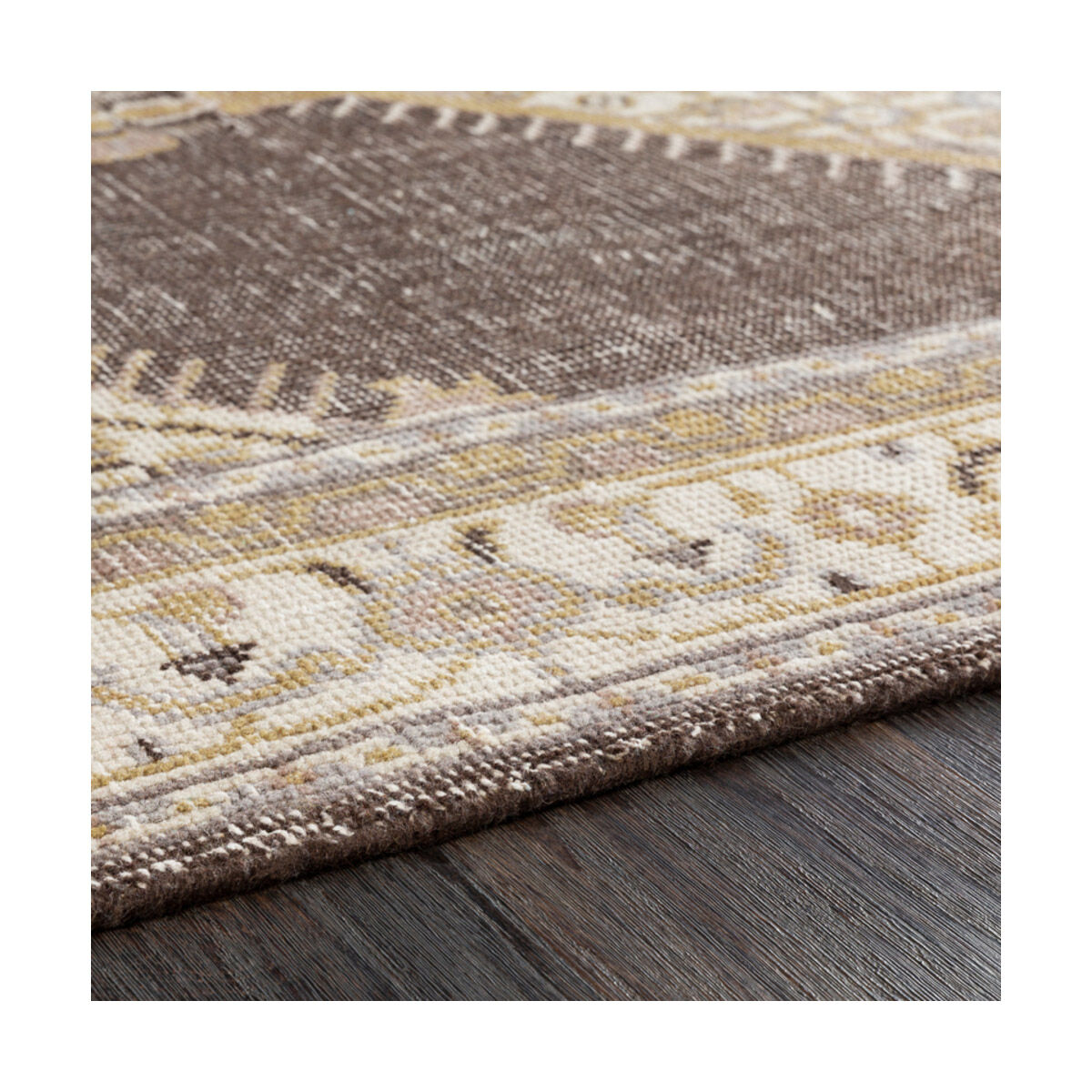 Luella 36 X 24 inch Camel/Light Gray/Medium Gray/Dark Brown/Ivory Rugs, Wool