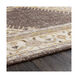 Luella 36 X 24 inch Camel/Light Gray/Medium Gray/Dark Brown/Ivory Rugs, Wool