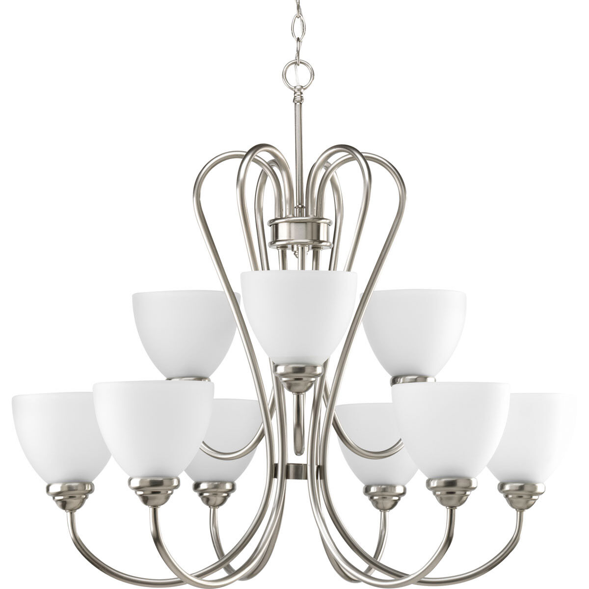 Tavita 9 Light 30 inch Brushed Nickel Chandelier Ceiling Light