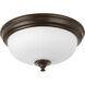 Campbell LED 13 inch Antique Bronze Flush Mount Ceiling Light, Progress LED