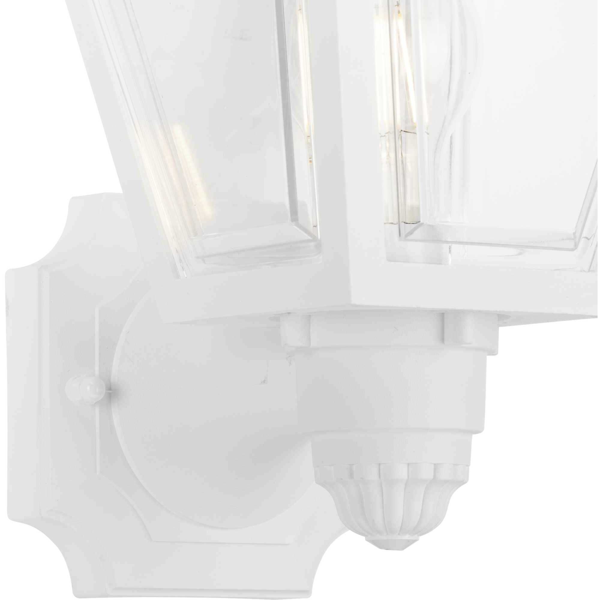 Season 1 Light 13 inch White Outdoor Wall Lantern
