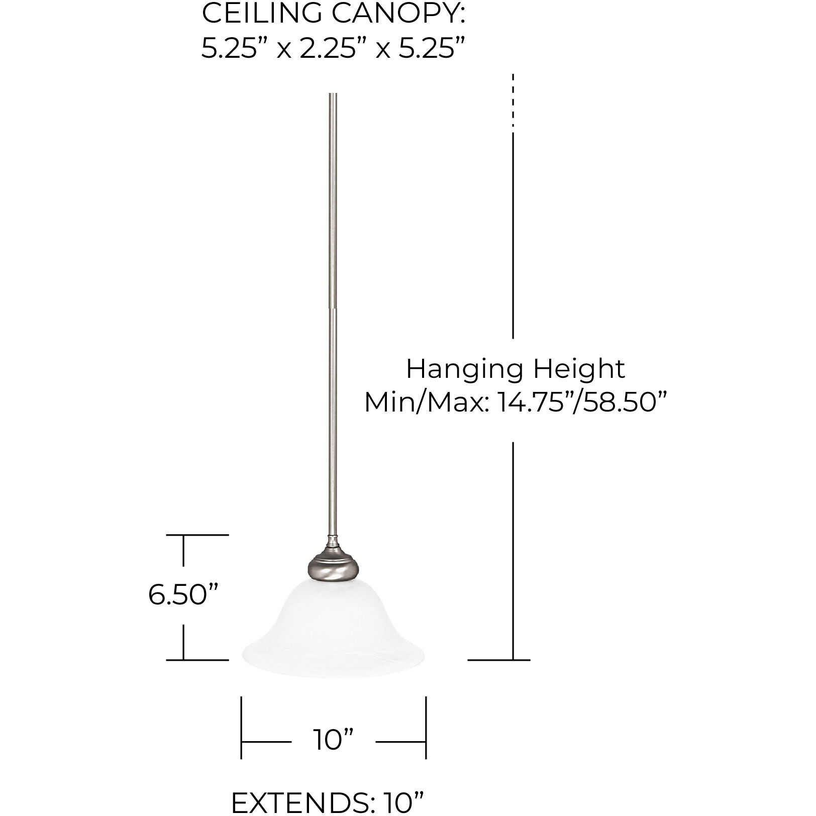 Booker 1 Light 10 inch Matte Nickel Pendant Ceiling Light