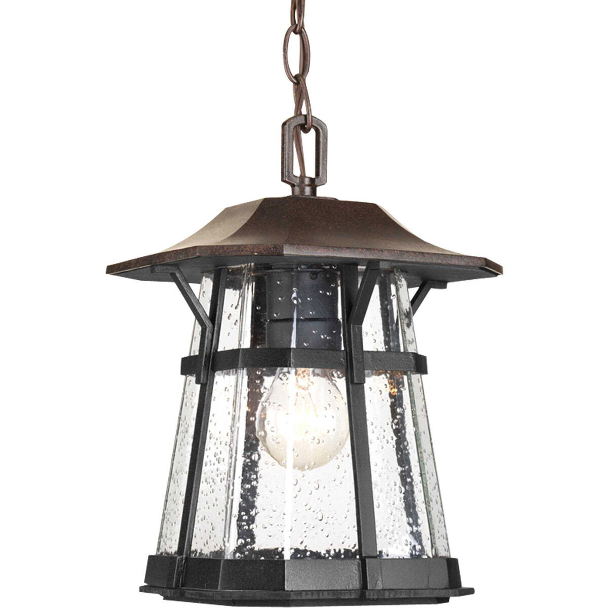 Laraine 1 Light 8.5 inch Espresso Outdoor Hanging Lantern