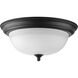 Adelmo 2 Light 13.25 inch Forged Black Flush Mount Ceiling Light