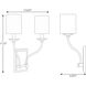 Sheila 2 Light 14 inch Brushed Nickel Wall Sconce Wall Light, Design Series
