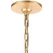 Harry 6 Light 26 inch Parisian Gold Leaf Chandelier Ceiling Light