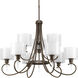 Beardsley 9 Light 35.62 inch Antique Bronze Chandelier Ceiling Light