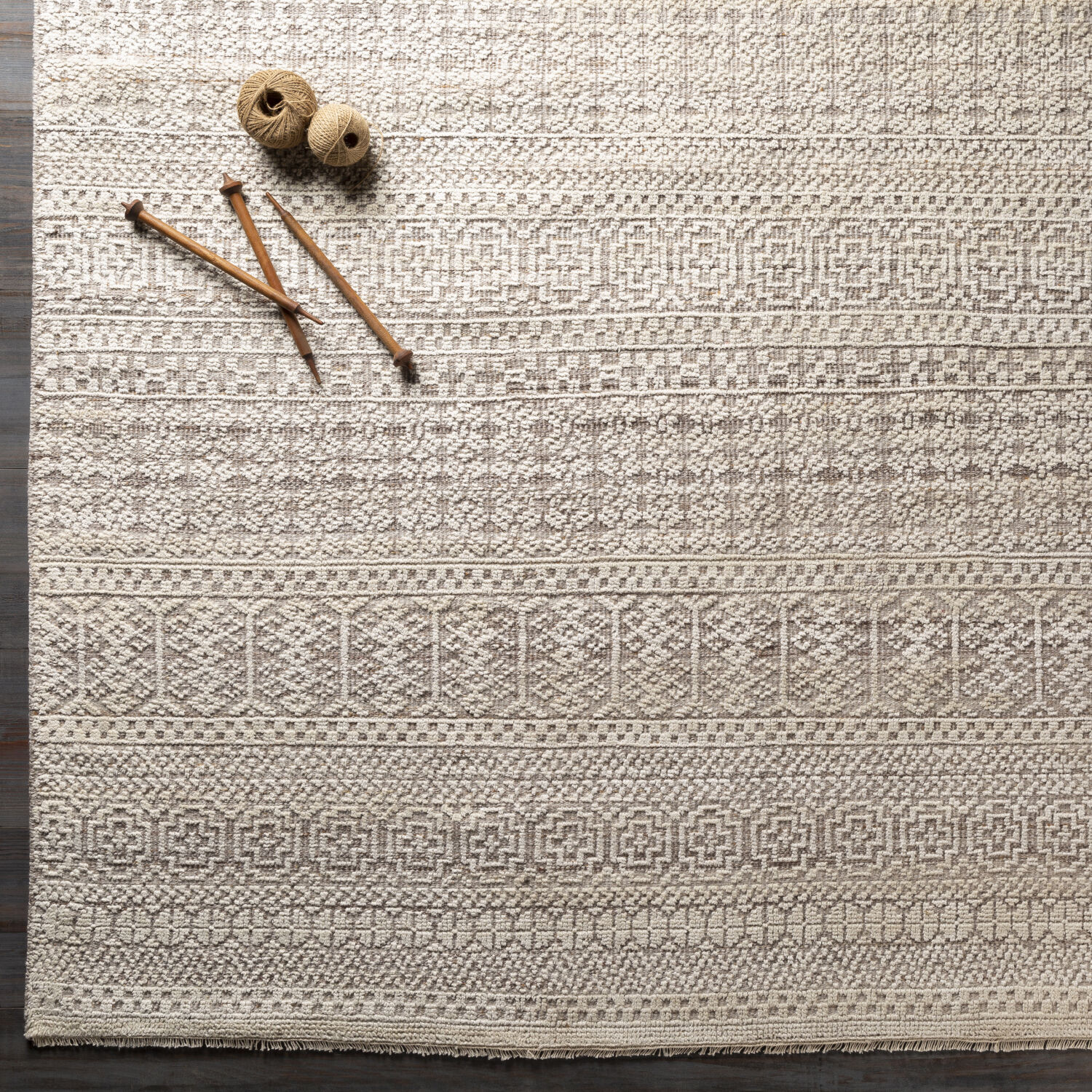 Hollis 72 X 48 inch Charcoal Rug, Rectangle