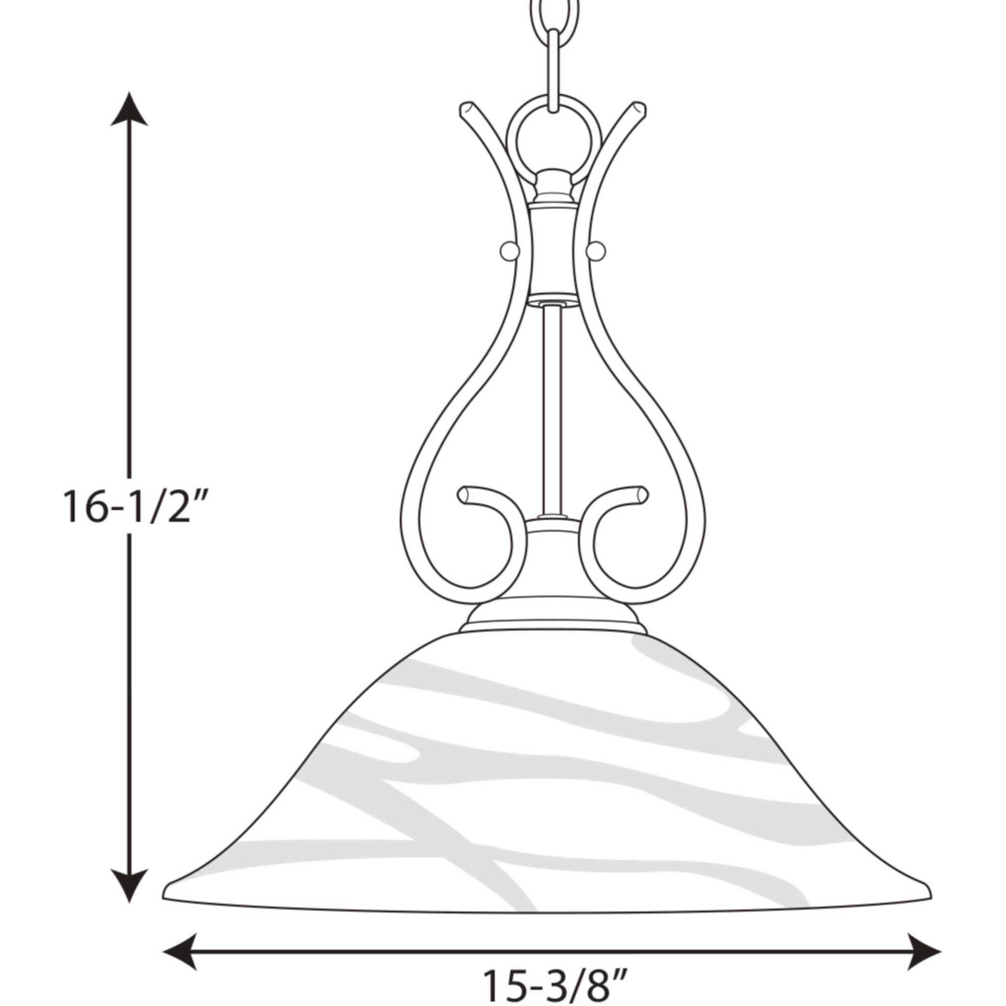 Lincoln 1 Light 15.38 inch Brushed Nickel Pendant Ceiling Light
