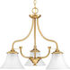 Erskine 3 Light 23.5 inch Brushed Bronze Chandelier Ceiling Light