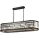 Farrell 14 Light 49 inch Oil Rubbed Bronze Linear Chandelier Ceiling Light