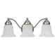 Booker 3 Light 19.00 inch Bathroom Vanity Light