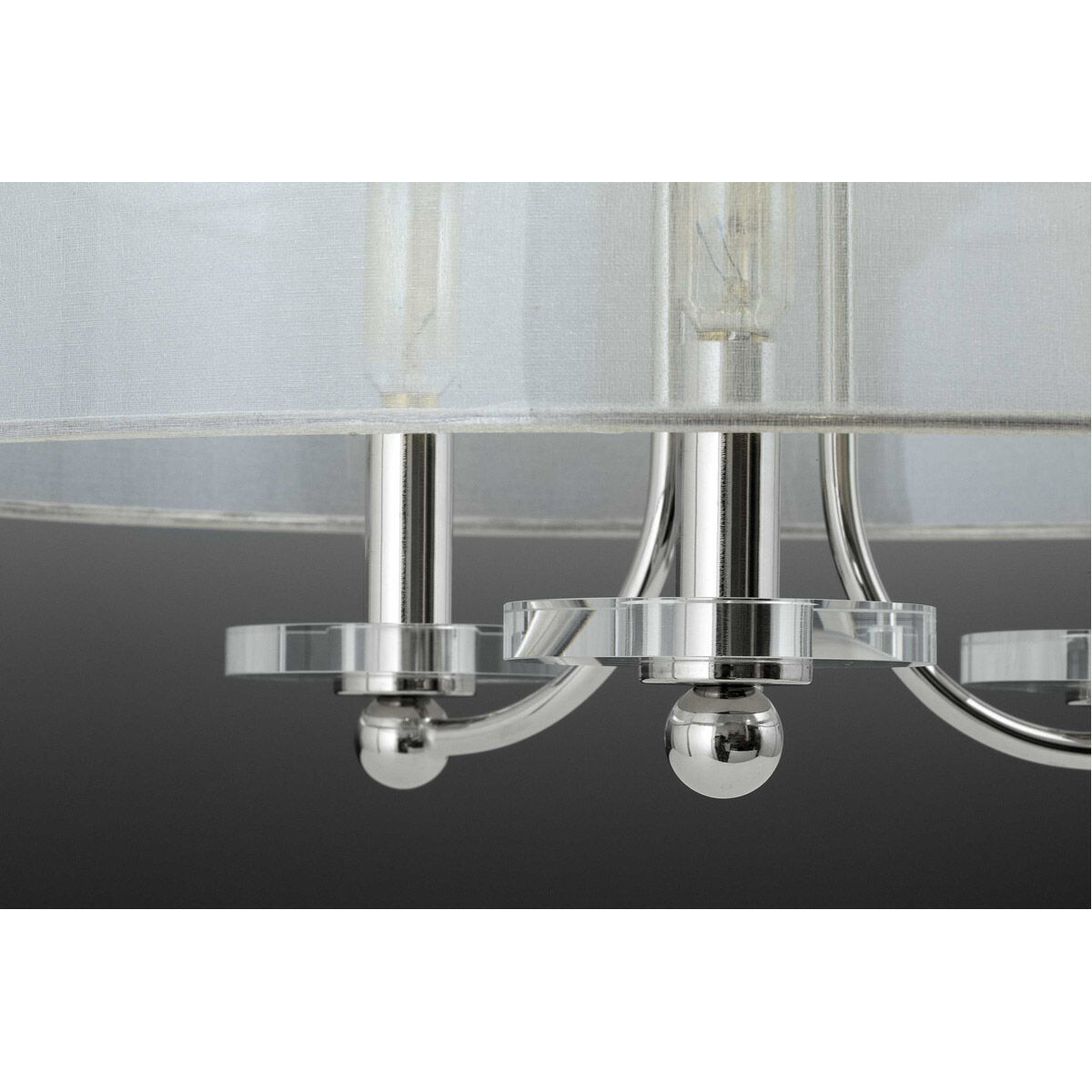 Dale 4 Light 22 inch Polished Nickel Pendant Ceiling Light, Design Series