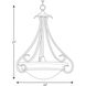 Slade 3 Light 22 inch Forged Bronze Foyer Pendant Ceiling Light