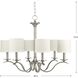 Mark 6 Light 30 inch Brushed Nickel Chandelier Ceiling Light