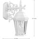 Dover 1 Light 13 inch Textured White Outdoor Wall Lantern, Small