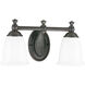 Juno 2 Light 17 inch Venetian Bronze Bath Vanity Wall Light, Delta
