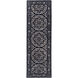 Hendrick 96 X 30 inch Dark Blue Rug, Runner