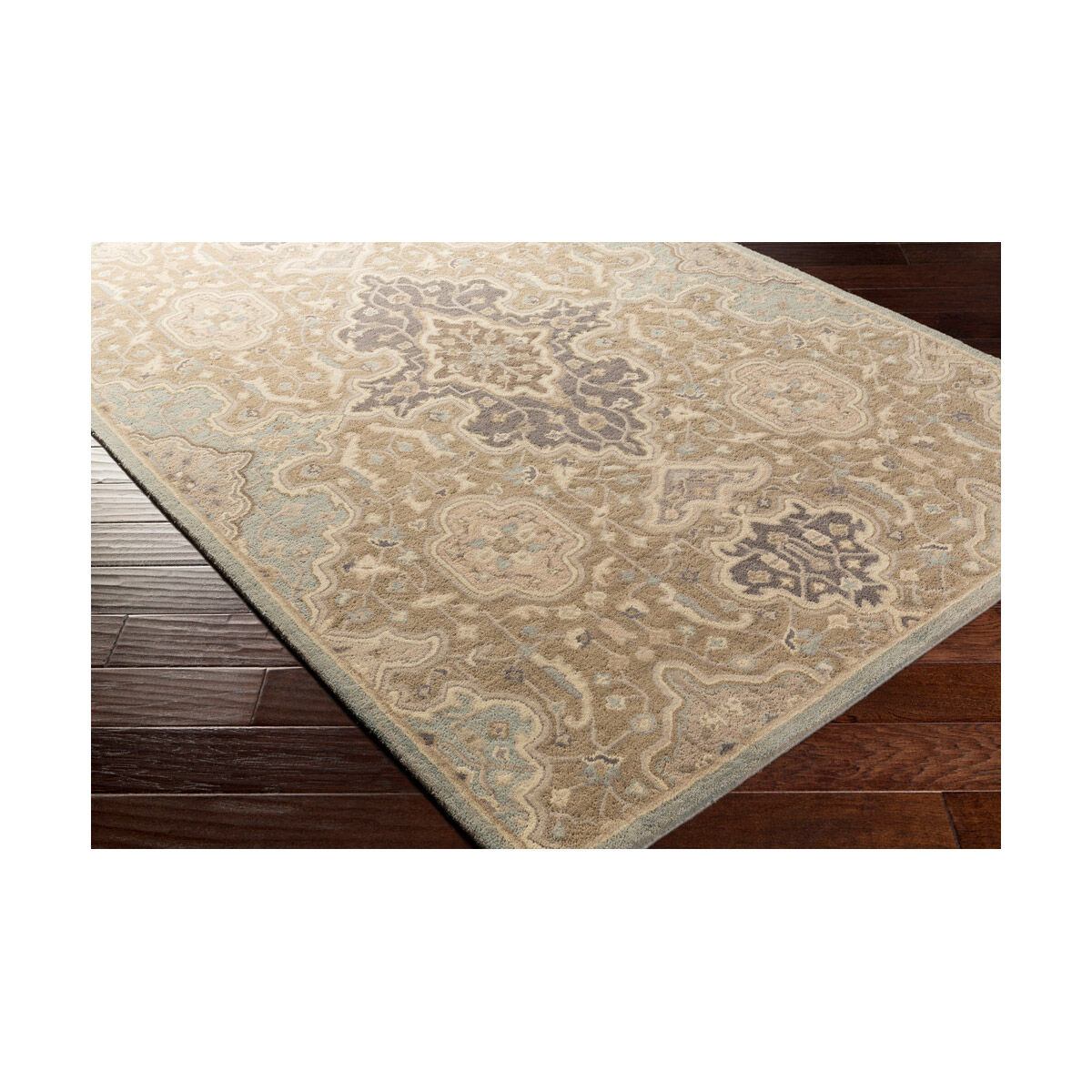 Ridley 96 X 30 inch Taupe/Camel/Khaki/Medium Gray Rugs, Wool
