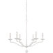 Ultima 6 Light 32.5 inch Plaster White Chandelier Ceiling Light