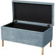 Domitus Blue with Gold Bench