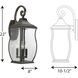 Rodney 3 Light 22 inch Oil Rubbed Bronze Outdoor Wall Lantern, Large