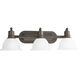 Beacher 3 Light 27.5 inch Antique Bronze Bath Vanity Wall Light