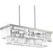 Benedict 4 Light 34 inch Silver Ridge Linear Chandelier Ceiling Light, Design Series