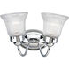 Clarence 2 Light 11.75 inch Polished Chrome Bath Vanity Wall Light