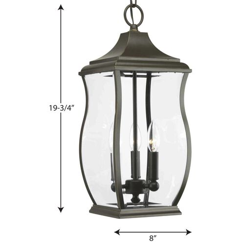 Rodney 3 Light 8 inch Oil Rubbed Bronze Outdoor Hanging Lantern