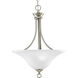 Nerissa 3 Light 18 inch Brushed Nickel Foyer Pendant Ceiling Light