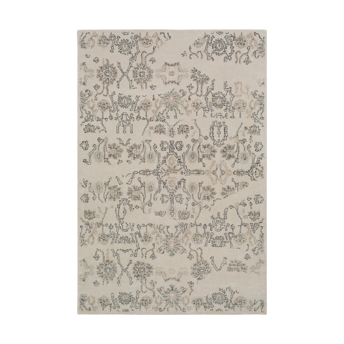 Mercer 36 X 24 inch Khaki/Black/Sage Rugs, Wool