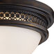 Solita 2 Light 13 inch Deep Rust Flush Mount Ceiling Light