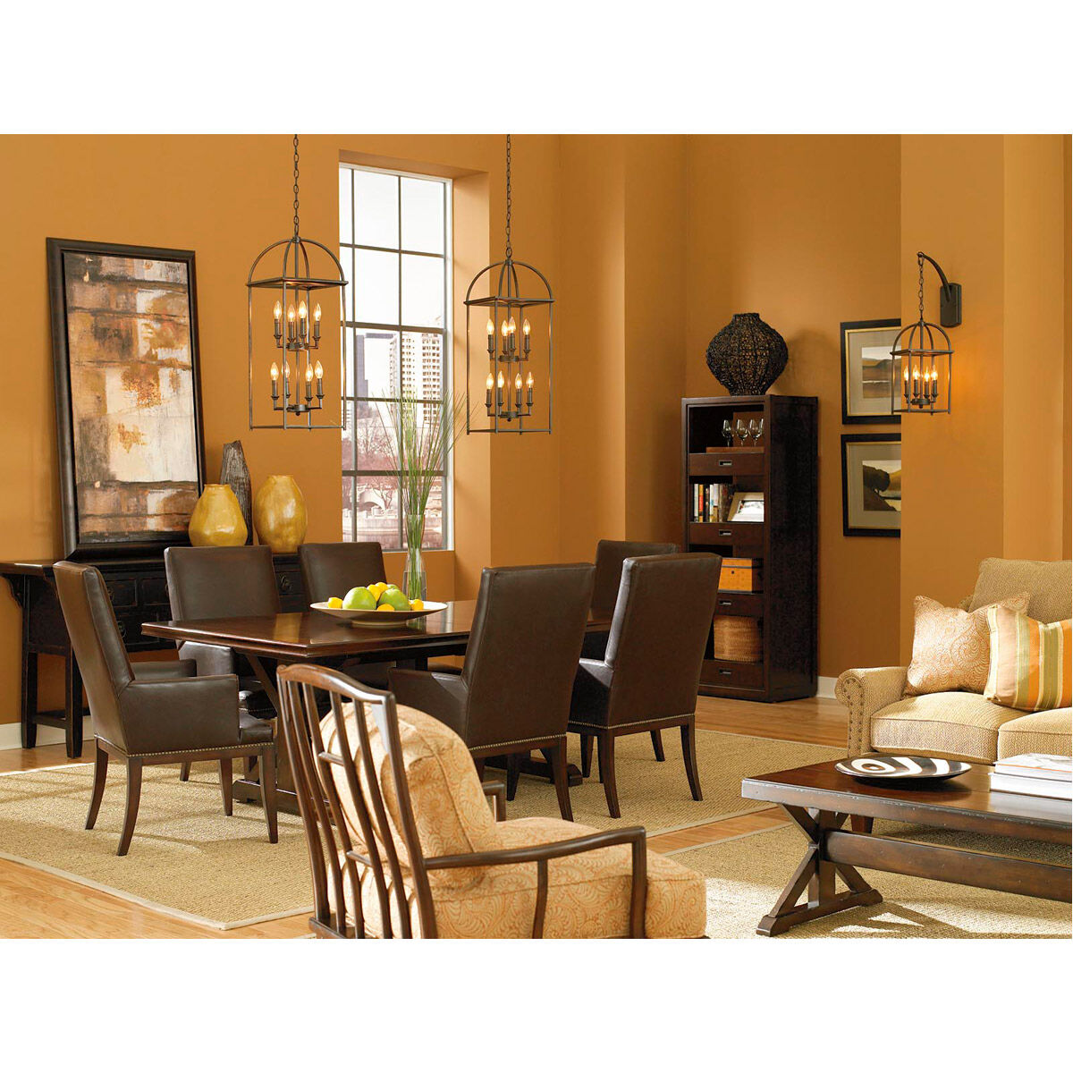 Fiona 4 Light 9.44 inch Burnished Silver Foyer Lantern Pendant Ceiling Light