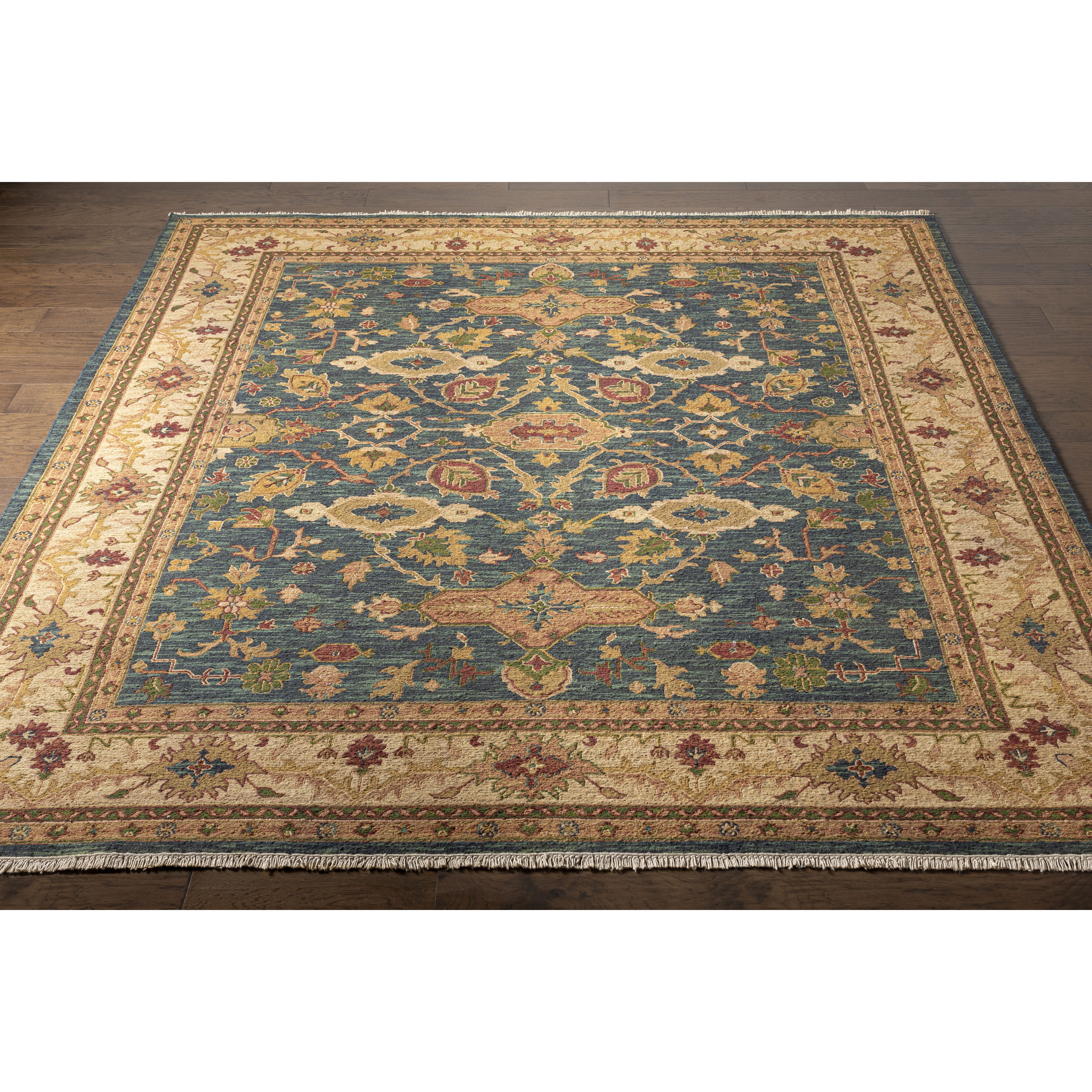 Nigel 108 X 72 inch Deep Teal Rug, Rectangle