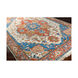Douglas 36 X 24 inch Burnt Orange/Sky Blue/Camel Rugs, Wool and Cotton