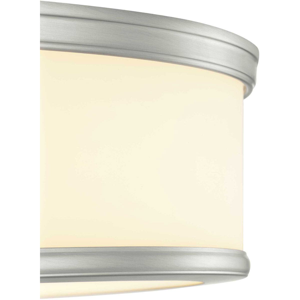 Harper LED 16 inch Brushed Nickel Flush Mount Ceiling Light, Progress LED