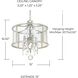Dudley 4 Light 15 inch Antique Silver Pendant Ceiling Light