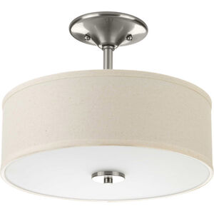 Mark LED 13 inch Brushed Nickel Semi-Flush Mount Ceiling Light