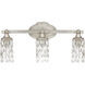 Dudley 3 Light 21 inch Antique Silver Vanity Light Wall Light