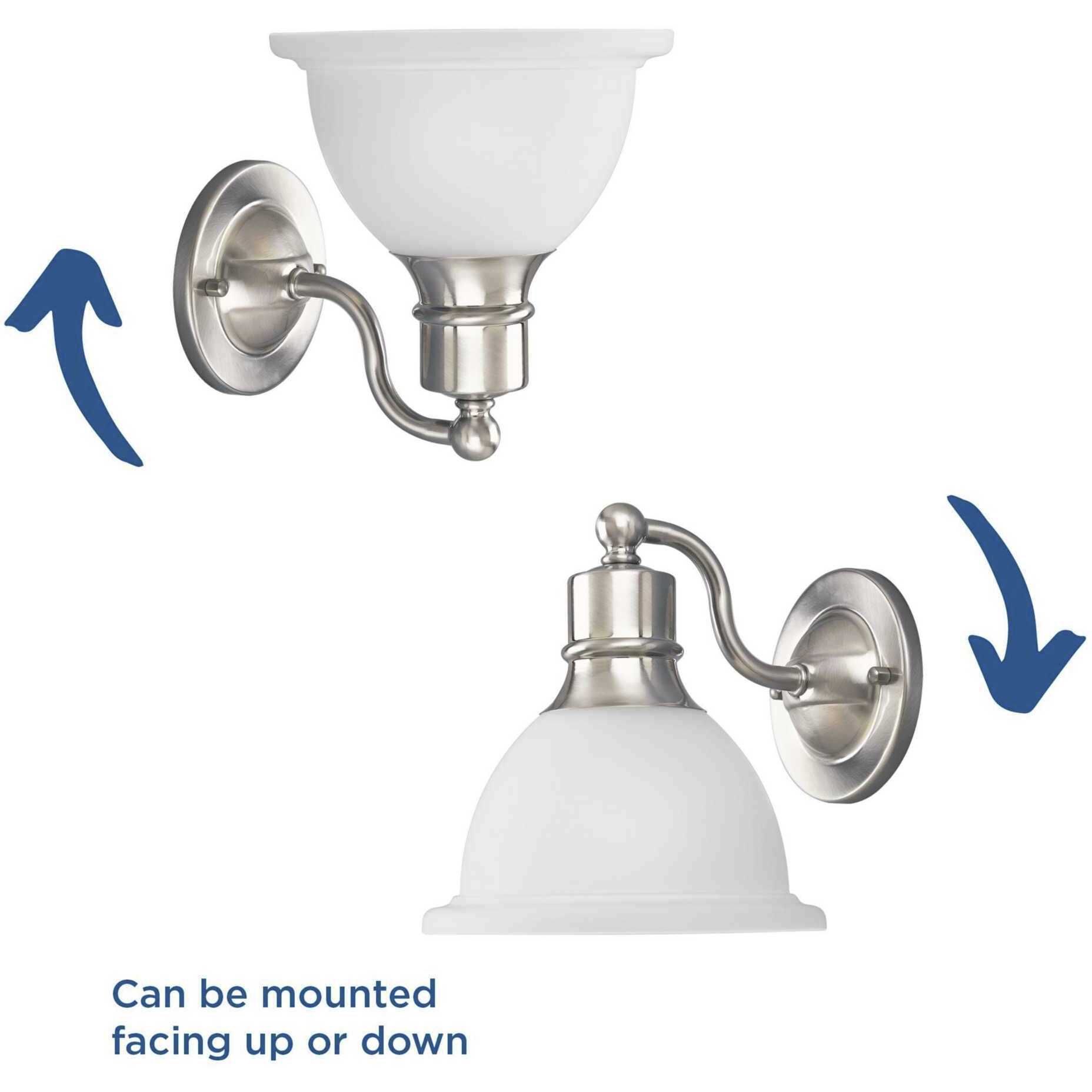 Beacher 1 Light 7.63 inch Brushed Nickel Bath Vanity Wall Light