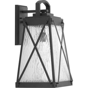 Lorraine 1 Light 19 inch Textured Black Outdoor Wall Lantern, Large, Design Series