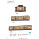 Rishley LED 13 inch Aged Bronze Semi Flush Mount Ceiling Light