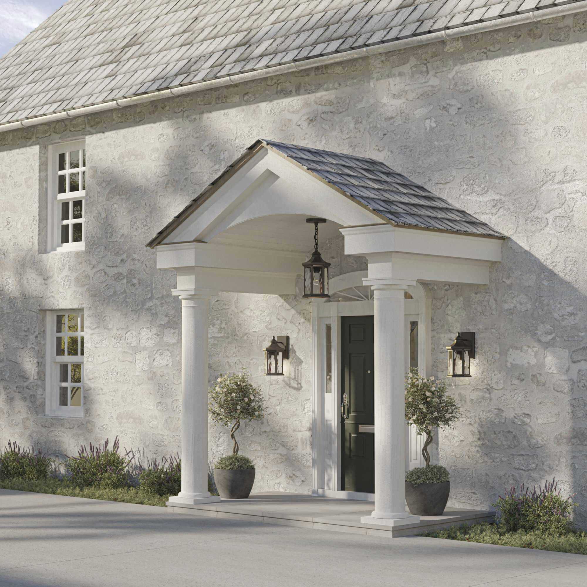 Shipley 1 Light 7.13 inch Antique Bronze Outdoor Hanging Lantern