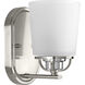 Leopolda 1 Light 5.13 inch Brushed Nickel Bath Vanity Wall Light, Design Series